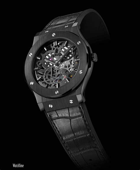 hublot black skeleton|hublot skeleton watches.